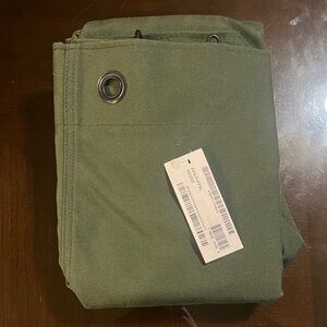 Green military duffle bag
